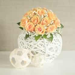 ORANGE ROSES WEDDING ARRANGEMENT