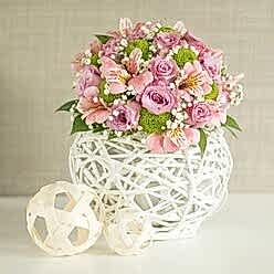 ROSE & ALSTROEMERIA WEDDING ARRANGEMENT