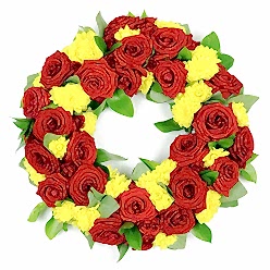 HEARTFELT CONDOLENCES WREATH