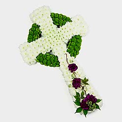 WHITE CELTIC CROSS TRIBUTE